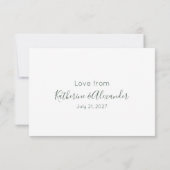 Roses d'abricot rose & Merci verdoyant (Dos)