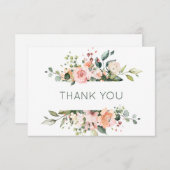 Roses d'abricot rose & Merci verdoyant (Devant / Derrière)