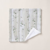 Roses d'aquarelle blanche peints sur la soie de ch (Gant de toilette)