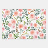 Roses d'aquarelle et Feuilles de verdure (Devant)