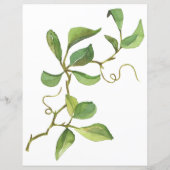 Roses d'aquarelle et papeterie Eucalyptus (Dos)