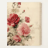 Roses d'aquarelle rouge et rose (Dos)