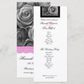 ROSES d'ARGENT et programme de mariage de la LACE (Devant / Derrière)