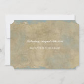 Roses De Blanc - Carte Faire-part de mariage (Dos)