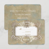 Roses De Blanc - Collection Faire-part de mariage (Devant / Derrière)