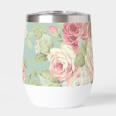 Roses de chou rose sur arrière - plan aqua (Avant)