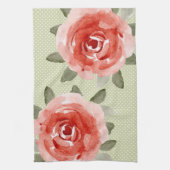 Roses de chou rouge sur les serviettes de points b (Vertical)