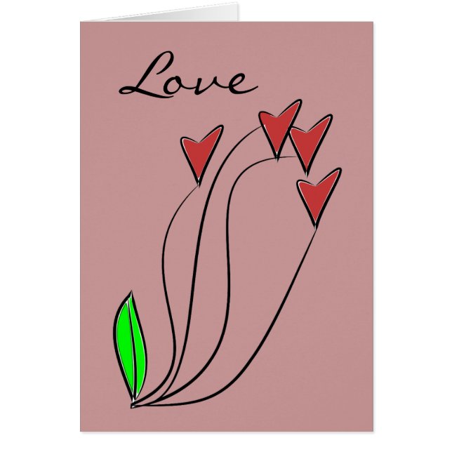 Roses de coeur d'amour moderne (Devant)