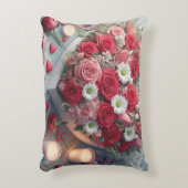 "Roses de Coussin Elegance - Beauté Florale (Devant(Vertical))