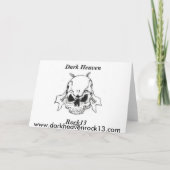 Roses De La Mort ! Carte d'anniversaire (Dos)