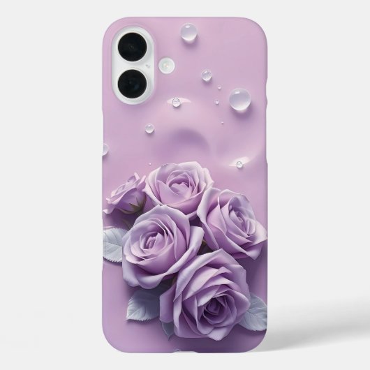 Roses de lavande sur coque iphone Lilac Mist (Verso)