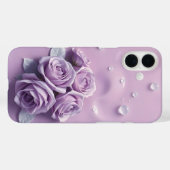 Roses de lavande sur coque iphone Lilac Mist (Verso (horizontal))