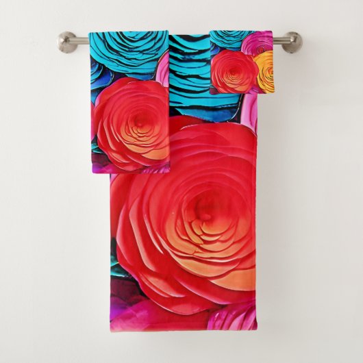 Roses de papier vibreux (En situation)