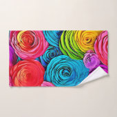 Roses de papier vibreux (Serviette à main)