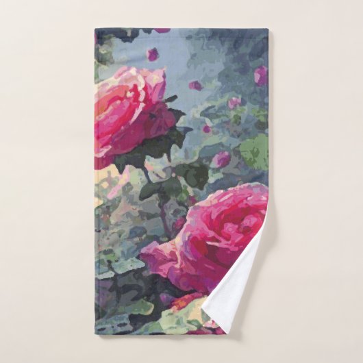 Roses de printemps - Ensemble de serviettes de bai (Serviette à main)