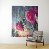 Roses de printemps - Tapisserie (En situation)