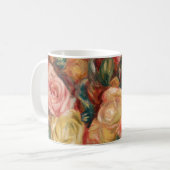 Roses de Renoir Impressionniste Peinture Mug (Devant gauche)