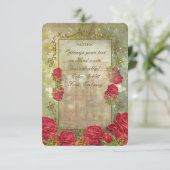 ROSES DE ROME ~ Carte d'invitation (Debout devant)