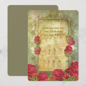 ROSES DE ROME II ~ Carte d'invitation (Devant / Derrière)