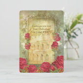 ROSES DE ROME II ~ Carte d'invitation (Debout devant)