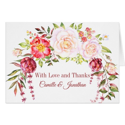 Roses de rose sauvage assortissant le Merci de (Devant Horizontal)