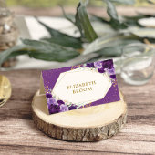 Roses de table en or violet Lilac Place Cartes