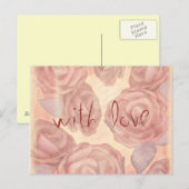 Roses de thé, carte postale (Devant / Derrière)