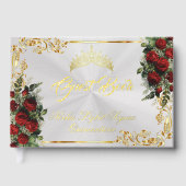 Roses, Diadème & Feuilles d'Or - Blanc Perle (Recto)