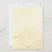 Roses d'ivoire violet vintages Invitations de thé (Dos)