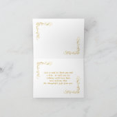 Roses d'or sur noir, tournoie Merci Mariage (Intérieur)