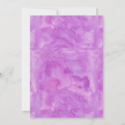 Roses d'or violet moderne Quinceanera Invitations (Dos)