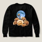 Roses Dorées & Pleine Lune Bleue Esthétique Célest (Motif dos)