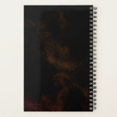 Roses du crâne Nom du monogramme Bourgogne Grunge  (Dos)