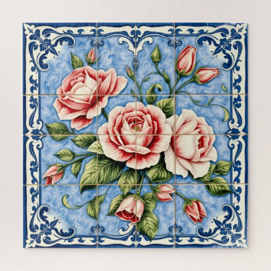 roses écarlates de Lisbonne puzzle (Vertical)