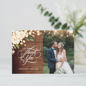 Roses en bois et Blush Floral Lanterne Merci photo (Debout devant)