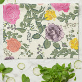 Roses en Fleur Tea Serviette de cuisine (Plié)
