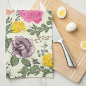 Roses en Fleur Tea Serviette de cuisine (Quart Plié)