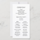 Roses en papier découpé noir et blanc | Programme  (Dos)