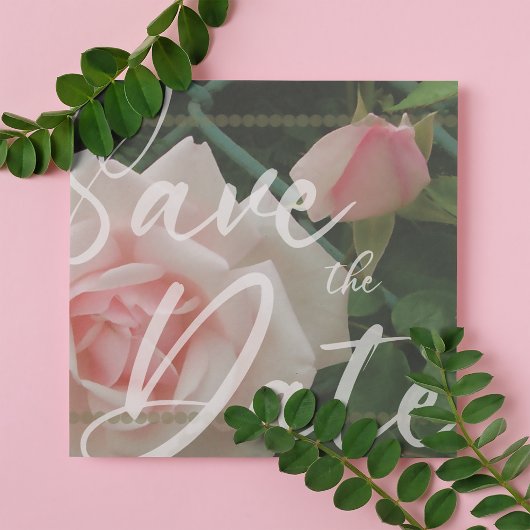 Roses Enregistrer le Modèle de l'annonce de date