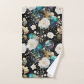 Roses Et Bulles Abstraits (Serviette à main)