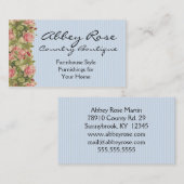 Roses et carte roses d'usage universel de rayures (Devant / Derrière)