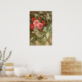 Roses et Clematis sur une affiche de Trellis (Cuisine)