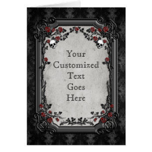 Roses et crânes gothiques