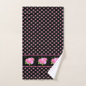 Roses et Dahlias Noirs (Serviette à main)