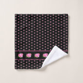 Roses et Dahlias Noirs (Gant de toilette)