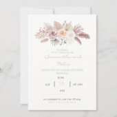 Roses et Faire-part de mariage Feuille séchés (Devant)