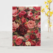 Roses et fleurs vides de carte de voeux (Fleur jaune)