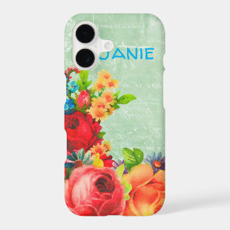 Roses et ne m'oublions pas Bouquet iPhone / coque