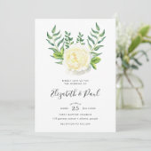 Roses et olives Faire-part de mariage (Debout devant)