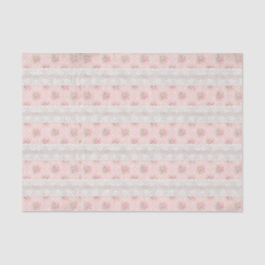 Roses et papier de soie de soie roses minables (Recto)